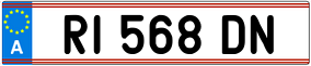 Trailer License Plate